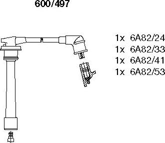 Bremi 600/497 - Kit de câbles d'allumage cwaw.fr