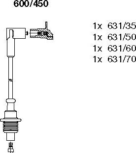 Bremi 600/450 - Kit de câbles d'allumage cwaw.fr