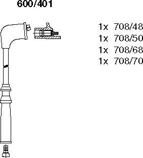 Bremi 600/401 - Kit de câbles d'allumage cwaw.fr