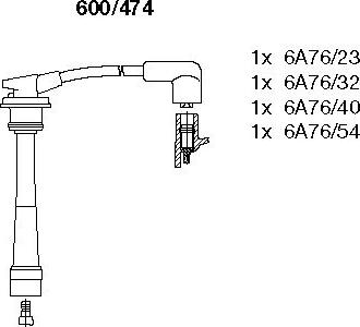 Bremi 600/474 - Kit de câbles d'allumage cwaw.fr