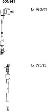 Bremi 600/341 - Kit de câbles d'allumage cwaw.fr