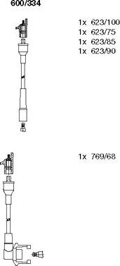 Bremi 600/334 - Kit de câbles d'allumage cwaw.fr