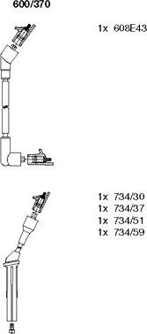 Bremi 600/370 - Kit de câbles d'allumage cwaw.fr