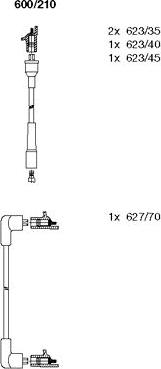 Bremi 600/210 - Kit de câbles d'allumage cwaw.fr