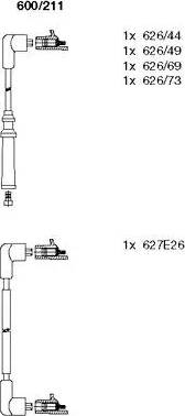 Bremi 600/211 - Kit de câbles d'allumage cwaw.fr