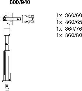 Bremi 800/940 - Kit de câbles d'allumage cwaw.fr