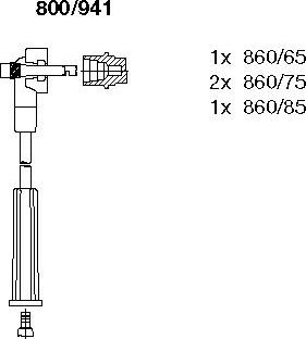 Bremi 800/941 - Kit de câbles d'allumage cwaw.fr