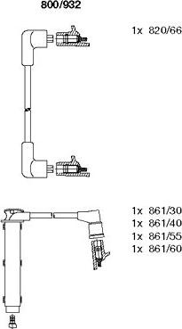 Bremi 800/932 - Kit de câbles d'allumage cwaw.fr