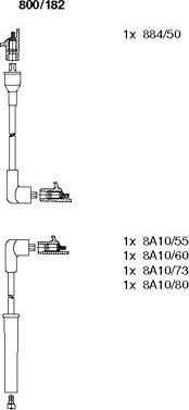 Bremi 800/182 - Kit de câbles d'allumage cwaw.fr