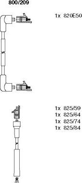 Bremi 800/209 - Kit de câbles d'allumage cwaw.fr