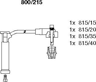 Bremi 800/215 - Kit de câbles d'allumage cwaw.fr