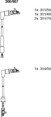 Bremi 300/957 - Kit de câbles d'allumage cwaw.fr