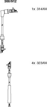 Bremi 300/912 - Kit de câbles d'allumage cwaw.fr