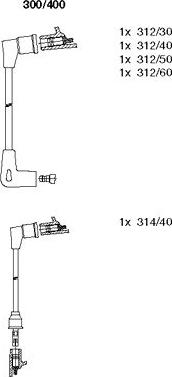 Bremi 300/400 - Kit de câbles d'allumage cwaw.fr