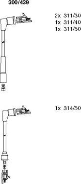 Bremi 300/439 - Kit de câbles d'allumage cwaw.fr