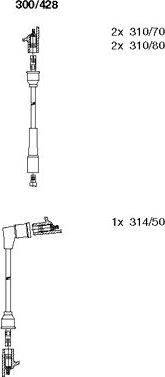 Bremi 300/428 - Kit de câbles d'allumage cwaw.fr