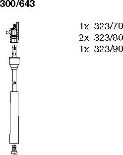 Bremi 300/643 - Kit de câbles d'allumage cwaw.fr