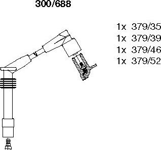 Bremi 300/688 - Kit de câbles d'allumage cwaw.fr