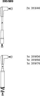 Bremi 300/869 - Kit de câbles d'allumage cwaw.fr