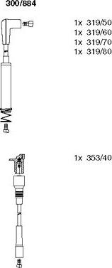 Bremi 300/884 - Kit de câbles d'allumage cwaw.fr