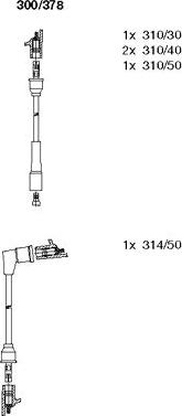 Bremi 300/378 - Kit de câbles d'allumage cwaw.fr