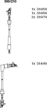 Bremi 300/210 - Kit de câbles d'allumage cwaw.fr