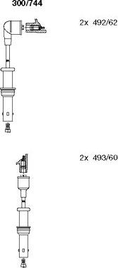 Bremi 300/744 - Kit de câbles d'allumage cwaw.fr