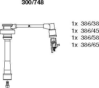 Bremi 300/748 - Kit de câbles d'allumage cwaw.fr