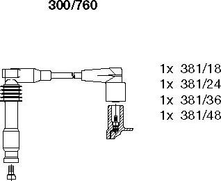 Bremi 300/760 - Kit de câbles d'allumage cwaw.fr