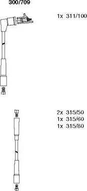 Bremi 300/709 - Kit de câbles d'allumage cwaw.fr