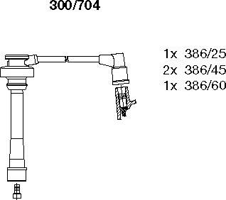 Bremi 300/704 - Kit de câbles d'allumage cwaw.fr