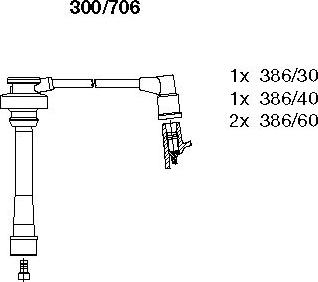 Bremi 300/706 - Kit de câbles d'allumage cwaw.fr