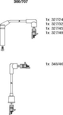 Bremi 300/707 - Kit de câbles d'allumage cwaw.fr