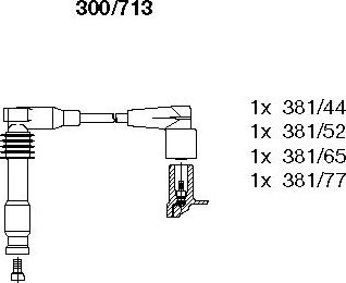 Bremi 300/713 - Kit de câbles d'allumage cwaw.fr