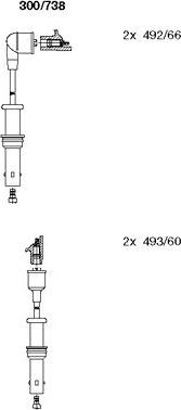 Bremi 300/738 - Kit de câbles d'allumage cwaw.fr