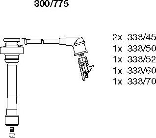 Bremi 300/775 - Kit de câbles d'allumage cwaw.fr