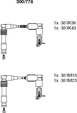 Bremi 300/778 - Kit de câbles d'allumage cwaw.fr