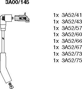 Bremi 3A00/145 - Kit de câbles d'allumage cwaw.fr