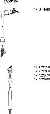 Bremi 3A00/154 - Kit de câbles d'allumage cwaw.fr