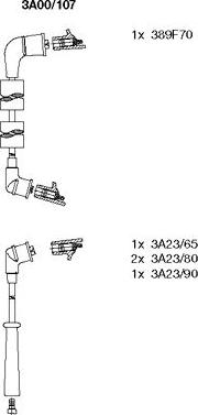 Bremi 3A00/107 - Kit de câbles d'allumage cwaw.fr