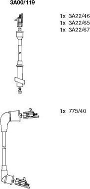 Bremi 3A00/119 - Kit de câbles d'allumage cwaw.fr