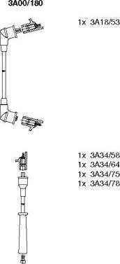 Bremi 3A00/180 - Kit de câbles d'allumage cwaw.fr