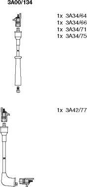 Bremi 3A00/134 - Kit de câbles d'allumage cwaw.fr