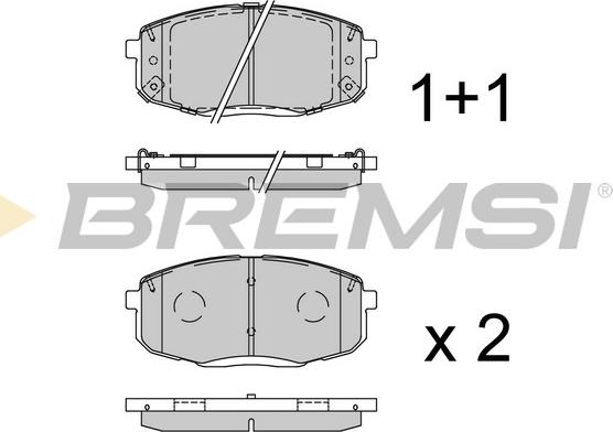 Bremsi BP3941 - Kit de plaquettes de frein, frein à disque cwaw.fr