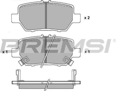 Bremsi BP3954 - Kit de plaquettes de frein, frein à disque cwaw.fr