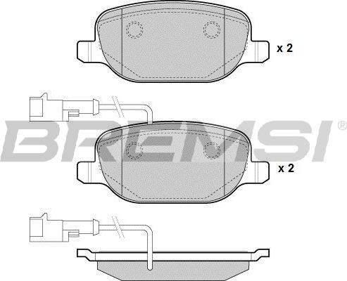 Bremsi BP3953 - Kit de plaquettes de frein, frein à disque cwaw.fr