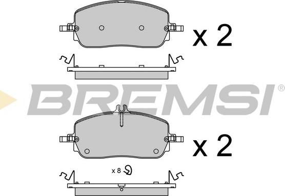 Bremsi BP3965 - Kit de plaquettes de frein, frein à disque cwaw.fr