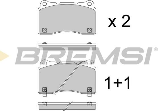 Bremsi BP3960 - Kit de plaquettes de frein, frein à disque cwaw.fr