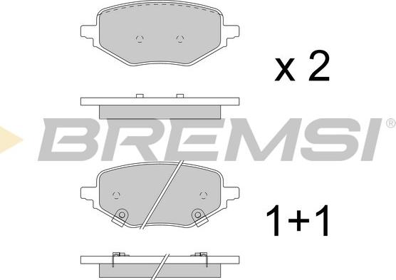 Bremsi BP3963 - Kit de plaquettes de frein, frein à disque cwaw.fr