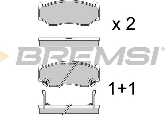 Bremsi BP3962 - Kit de plaquettes de frein, frein à disque cwaw.fr